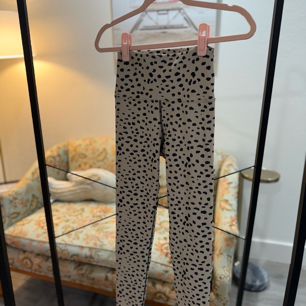 Beach Riot Tan and Black Leopard Print Leggings